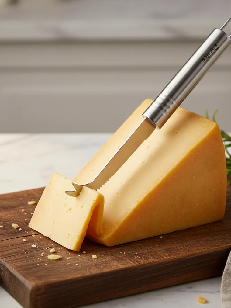 Cuchillo Para Queso Richer Acero Inoxidable Multiuso 22.5cm 5