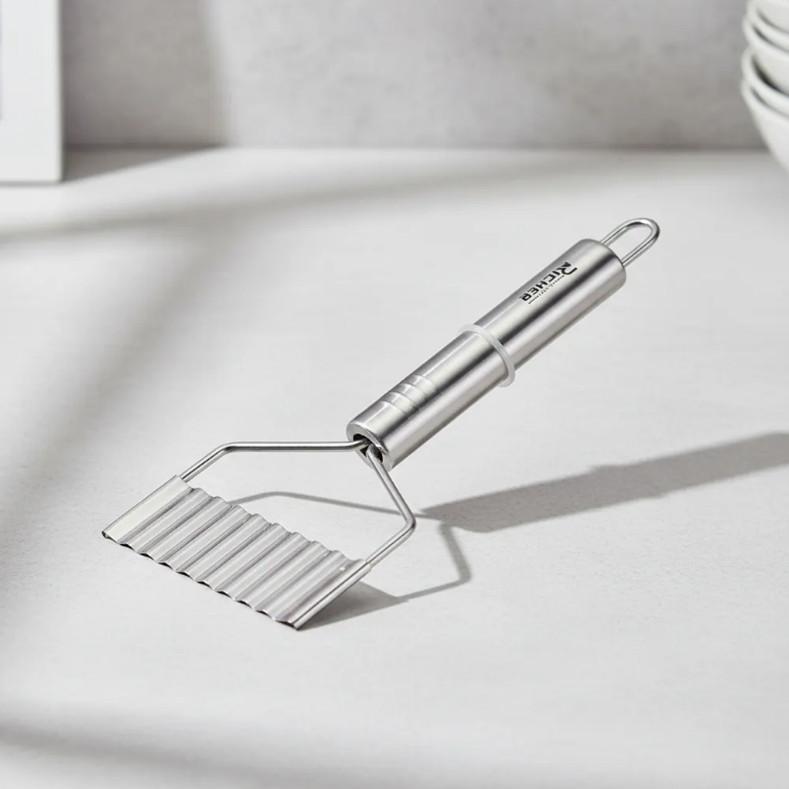  Cortador de papas ondulado acero inoxidable 2