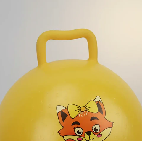 Pelota Saltarína Canguro Inflable Juguete Para Niños 25cm