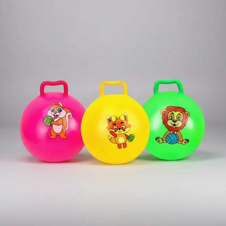 Pelota Saltarína Canguro Inflable Juguete Para Niños 25cm 3