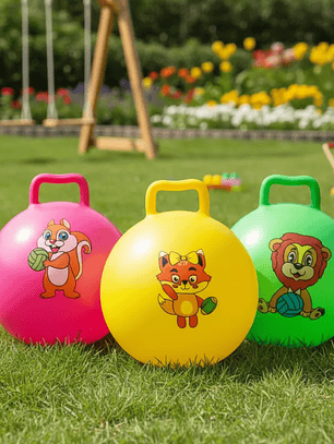 Pelota Saltarína Canguro Inflable Juguete Para Niños 25cm