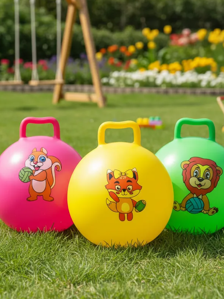 Pelota Saltarína Canguro Inflable Juguete Para Niños 25cm 1