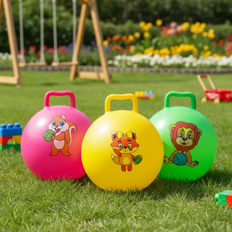 Pelota Saltarína Canguro Inflable Juguete Para Niños 25cm 1