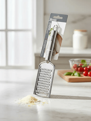 Rallador de mano acero inoxidable 24cm para cocina