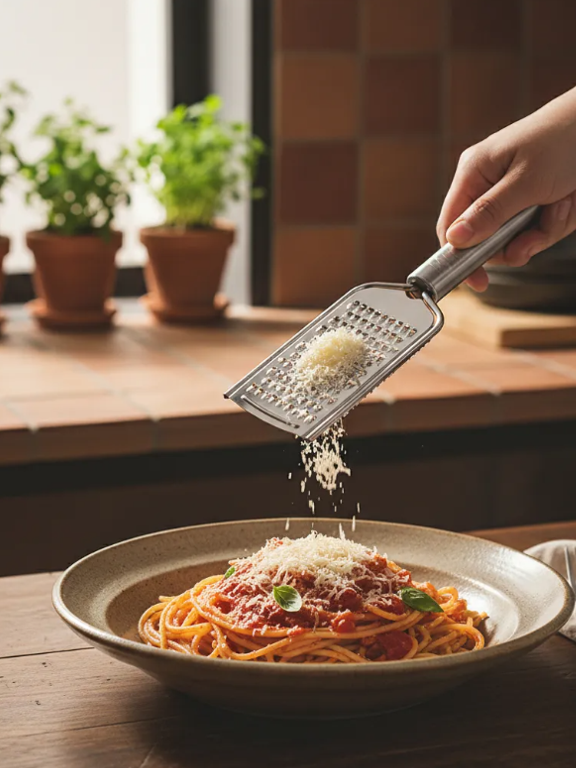 Rallador de mano acero inoxidable 24cm para cocina 7