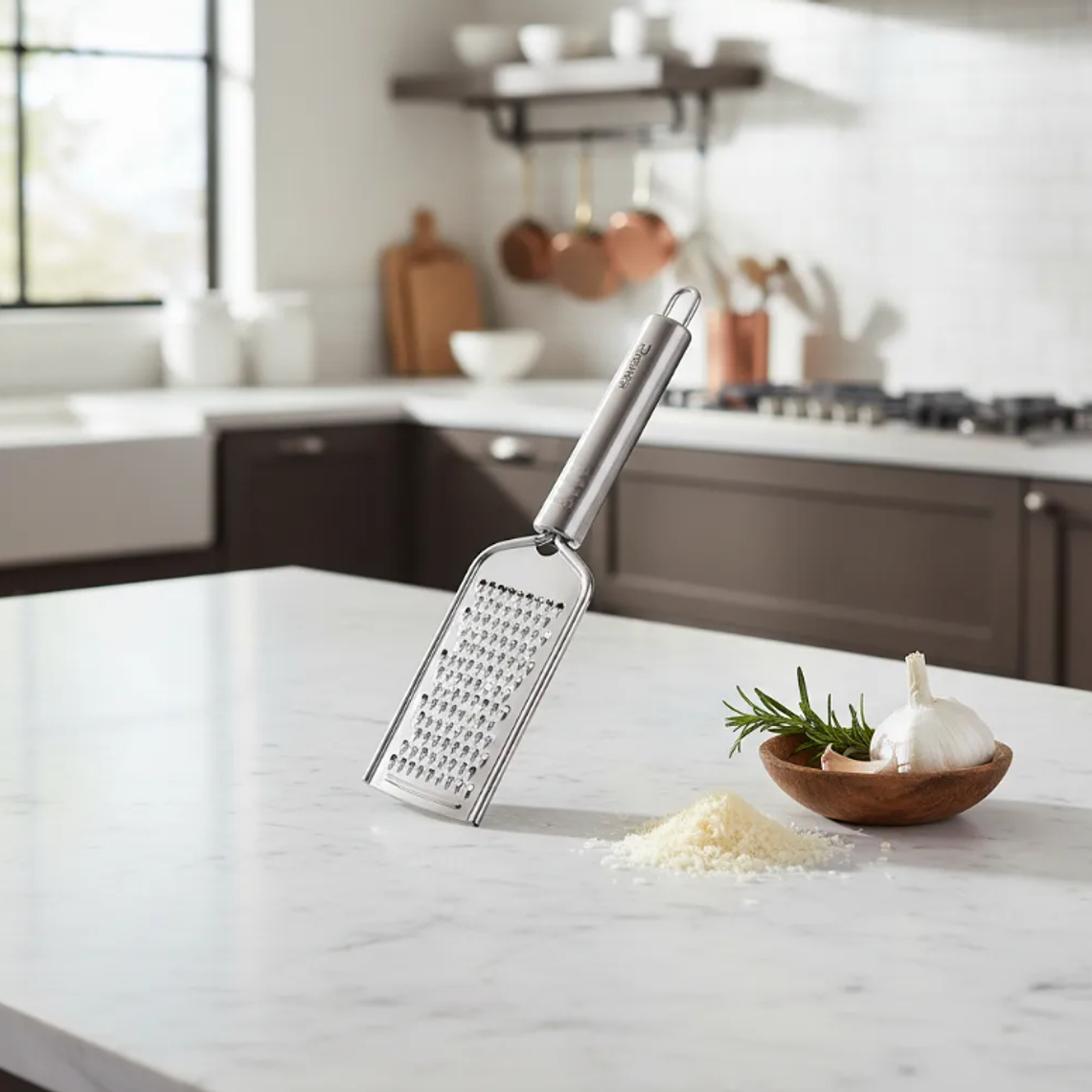 Rallador de mano acero inoxidable 24cm para cocina 8