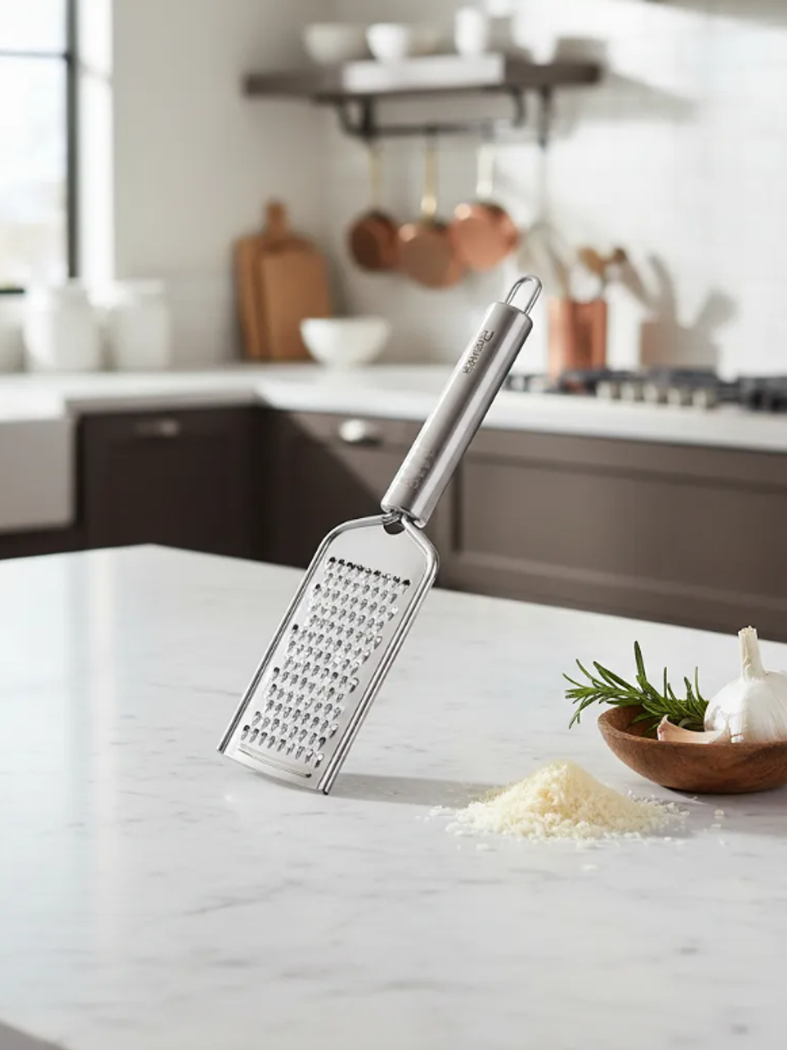 Rallador de mano acero inoxidable 24cm para cocina 8