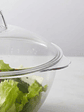 Ensaladera Bowl Acrílico Transparente Con Tapa - Miniatura 3