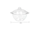 Ensaladera Bowl Acrílico Transparente Con Tapa - Miniatura 5