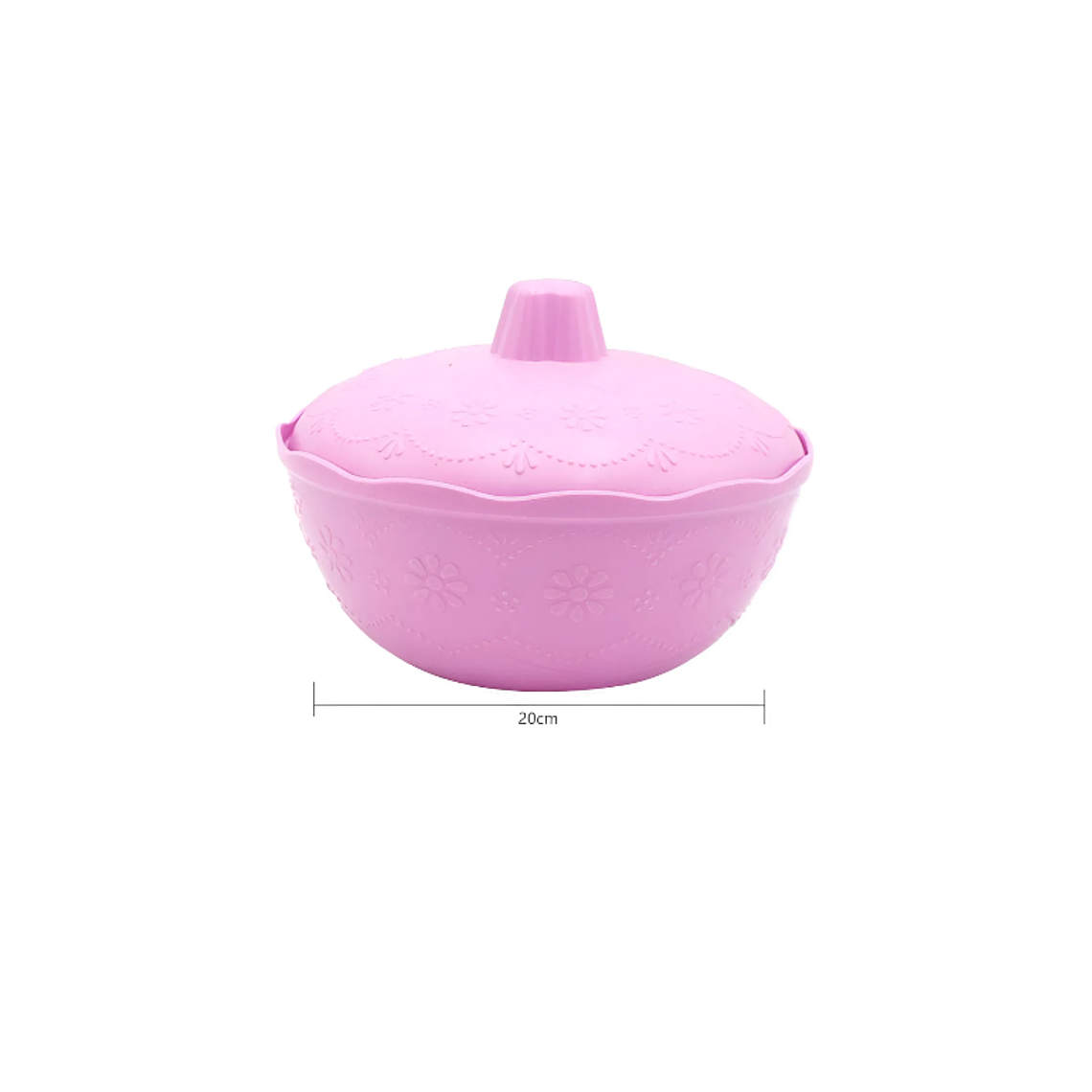 Pocillos Plásticos Con Tapa Bowl 3