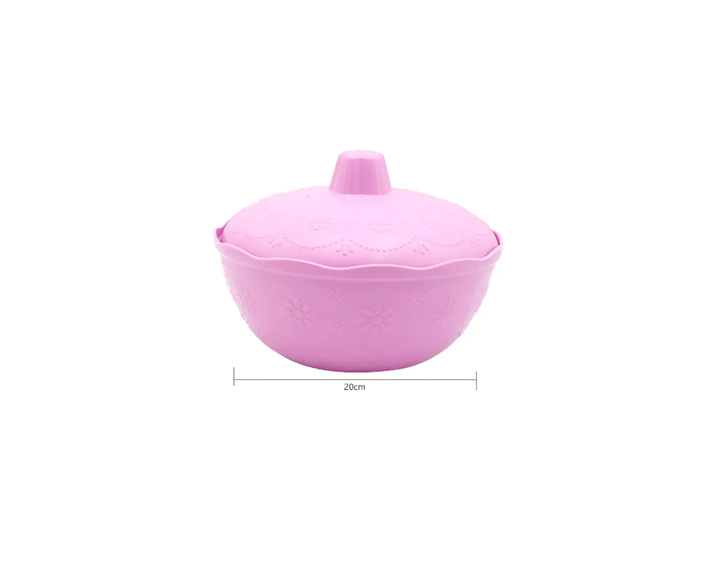 Pocillos Plásticos Con Tapa Bowl 3