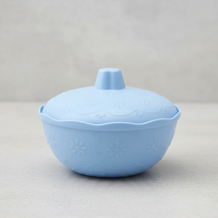 Pocillos Plásticos Con Tapa Bowl 4