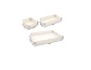 Set  Bandejas Organizadoras Plásticas Multiuso Blancas - Miniatura 3