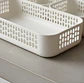 Set  Bandejas Organizadoras Plásticas Multiuso Blancas - Miniatura 4