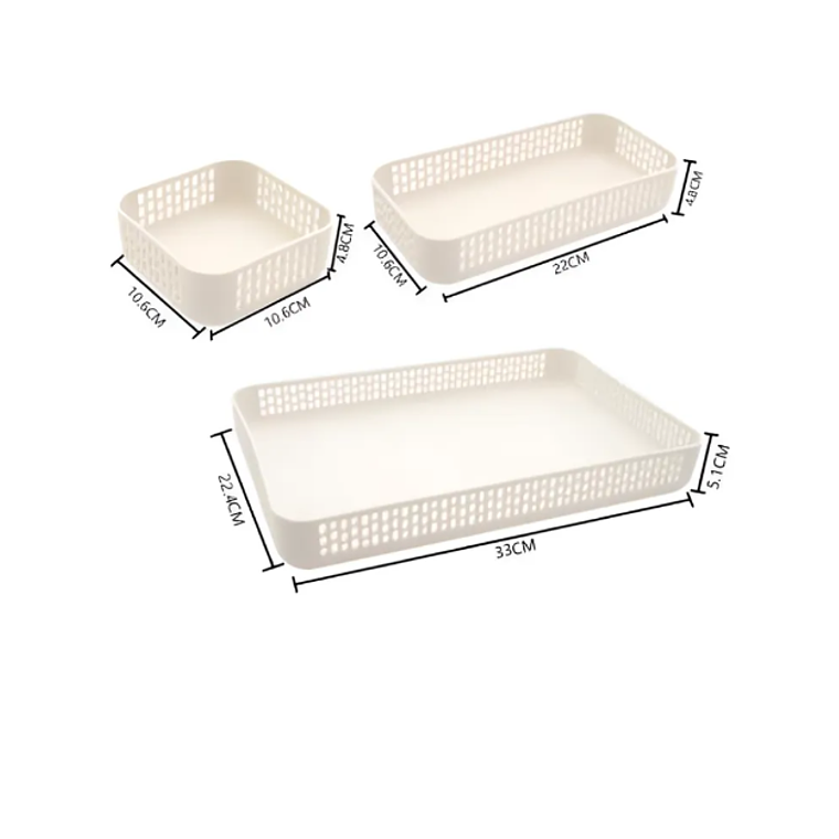 Set Organizador De Cajón Cubertero Plástico Modular 5 Piezas 3