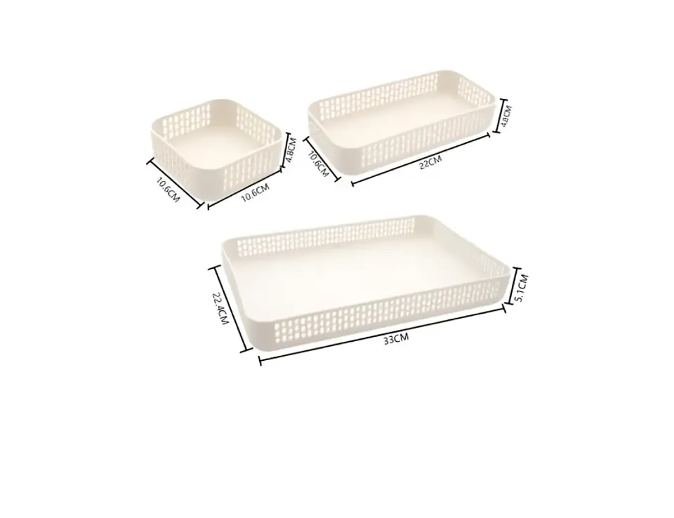 Set Organizador De Cajón Cubertero Plástico Modular 5 Piezas 3