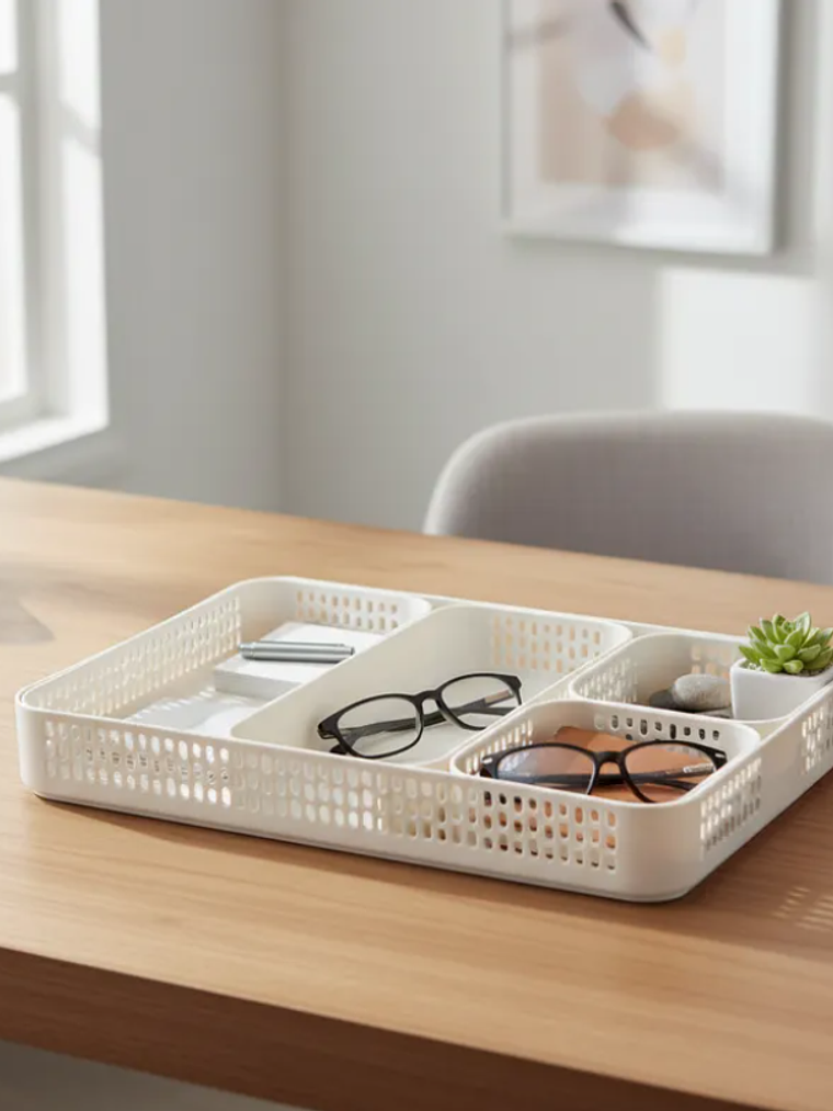 Set Organizador De Cajón Cubertero Plástico Modular 5 Piezas 5