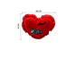 Cojín De Corazón Rojo Peluche Con Oso Love Regalo 49x36cm - Miniatura 3