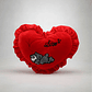 Cojín De Corazón Rojo Peluche Con Oso Love Regalo 49x36cm - Miniatura 4