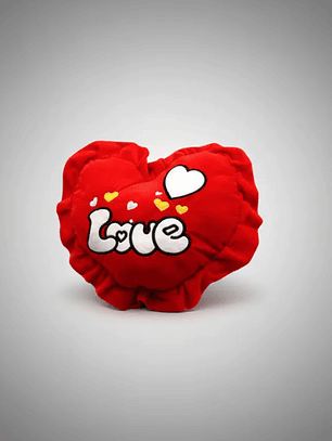 Cojín De Peluche Corazón Love Rojo 49cm Regalo Enamorados