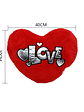 Cojín Peluche Corazón Rojo Love 40x30cm Regalo Enamorados - Miniatura 5