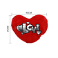 Cojín Peluche Corazón Rojo Love 40x30cm Regalo Enamorados - Miniatura 5