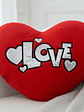 Cojín Peluche Corazón Rojo Love 40x30cm Regalo Enamorados - Miniatura 1