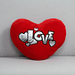 Cojín Peluche Corazón Rojo Love 40x30cm Regalo Enamorados - Miniatura 2