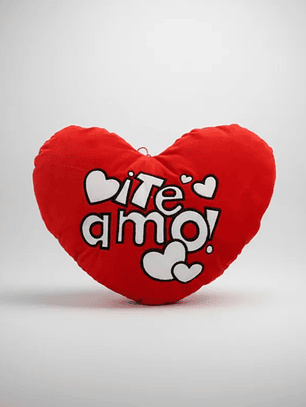 Cojín Peluche Corazón Te Amo 40cm Regalo Día Enamorados