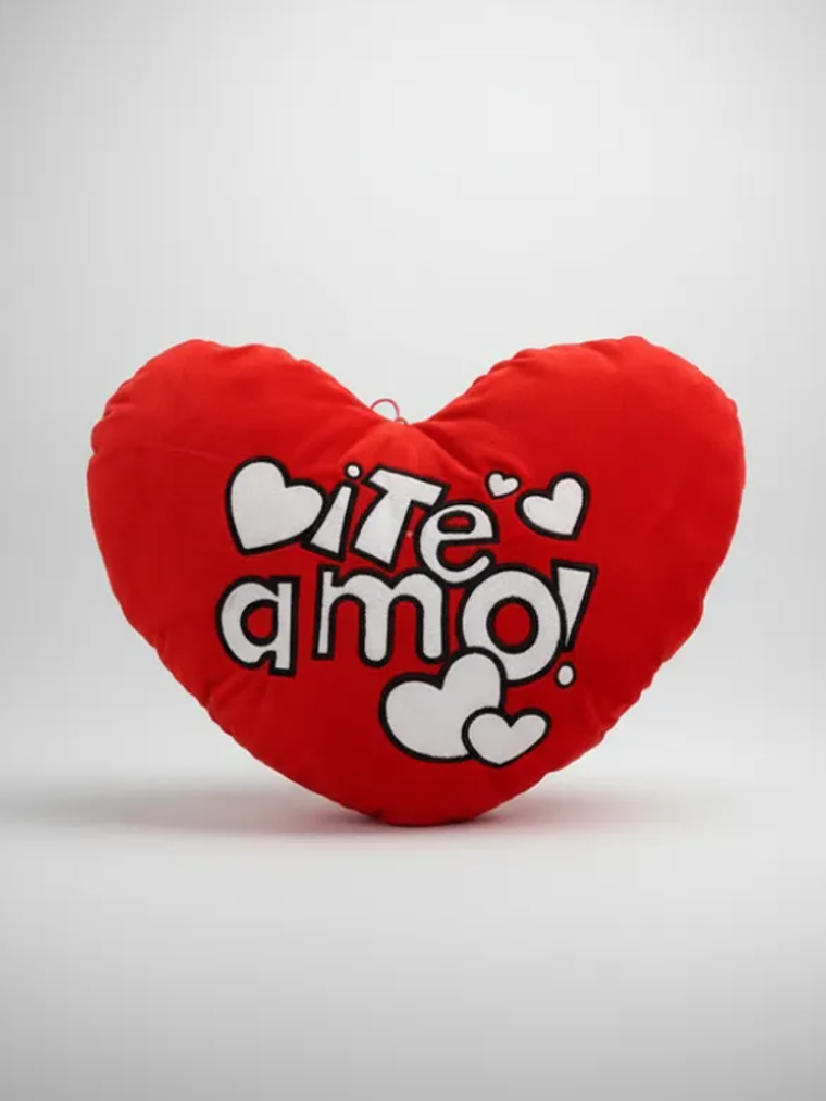 Cojín Peluche Corazón Te Amo 40cm Regalo Día Enamorados 2