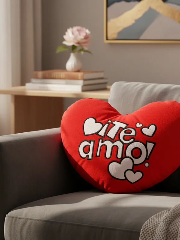 Cojín Peluche Corazón Te Amo 40cm Regalo Día Enamorados 3