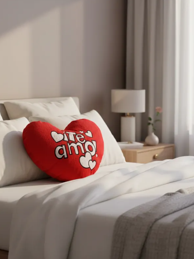 Cojín Peluche Corazón Te Amo 40cm Regalo Día Enamorados 6