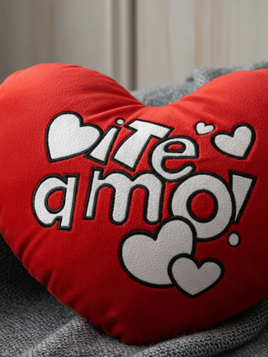 Cojín Peluche Corazón Te Amo 40cm Regalo Día Enamorados 7