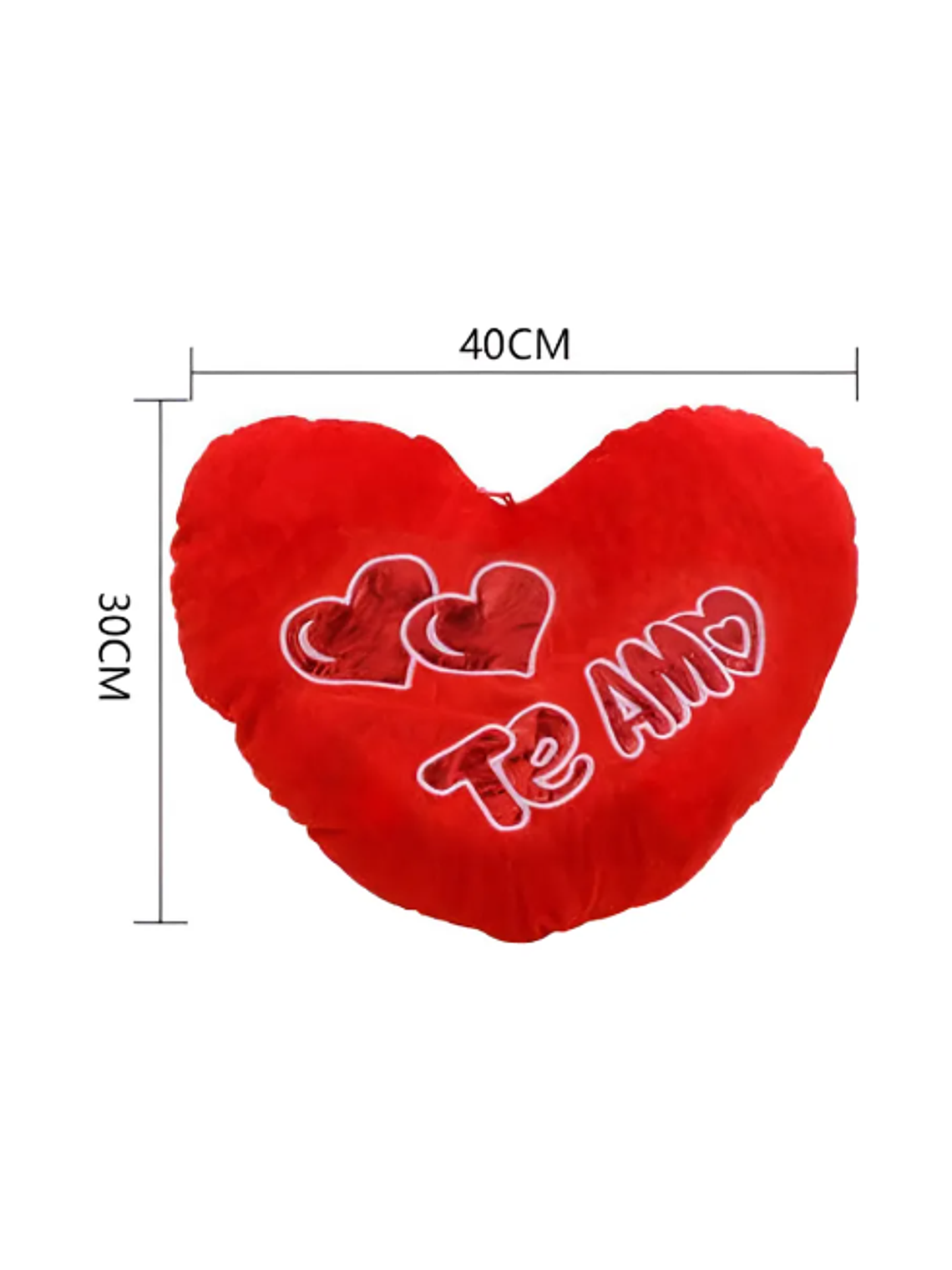 Cojín Corazón Rojo Te Amo 40x30cm Regalo Enamorados 4