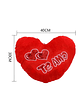 Cojín Corazón Rojo Te Amo 40x30cm Regalo Enamorados - Miniatura 4