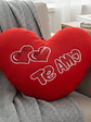 Cojín Corazón Rojo Te Amo 40x30cm Regalo Enamorados - Miniatura 1