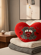 Cojín corazón peluche ositos amor 40x30cm rojo - Miniatura 3