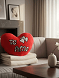 Cojín Peluche Corazón Te Amo Rojo 40cm Regalo Enamorados - Miniatura 4