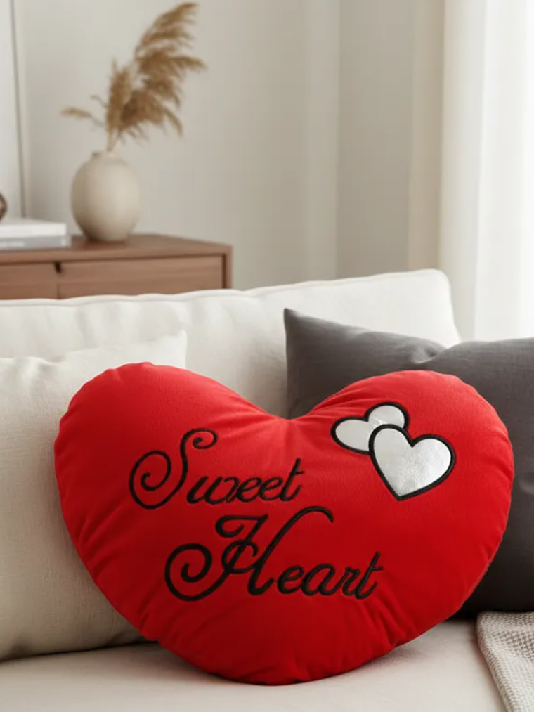 Cojín Corazón Rojo Sweet Heart 40x30cm Regalo Amor 2