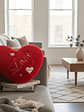 Cojín Corazón Rojo Peluche Bordado Love 45x32cm - Miniatura 3