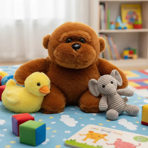 Peluche Gorila De Felpa Juguete Para Niños 23cm