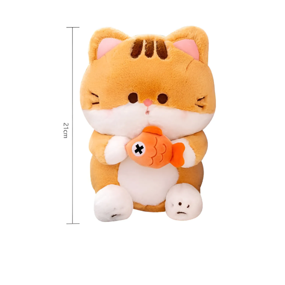 Peluche Gato Kawaii Con Pescado  7