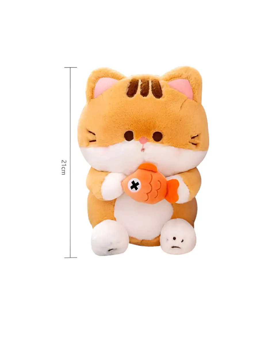Peluche Gato Kawaii Con Pescado  7