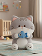 Peluche Gato Kawaii Con Pescado  - Miniatura 5
