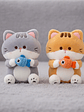 Peluche Gato Kawaii Con Pescado  - Miniatura 6