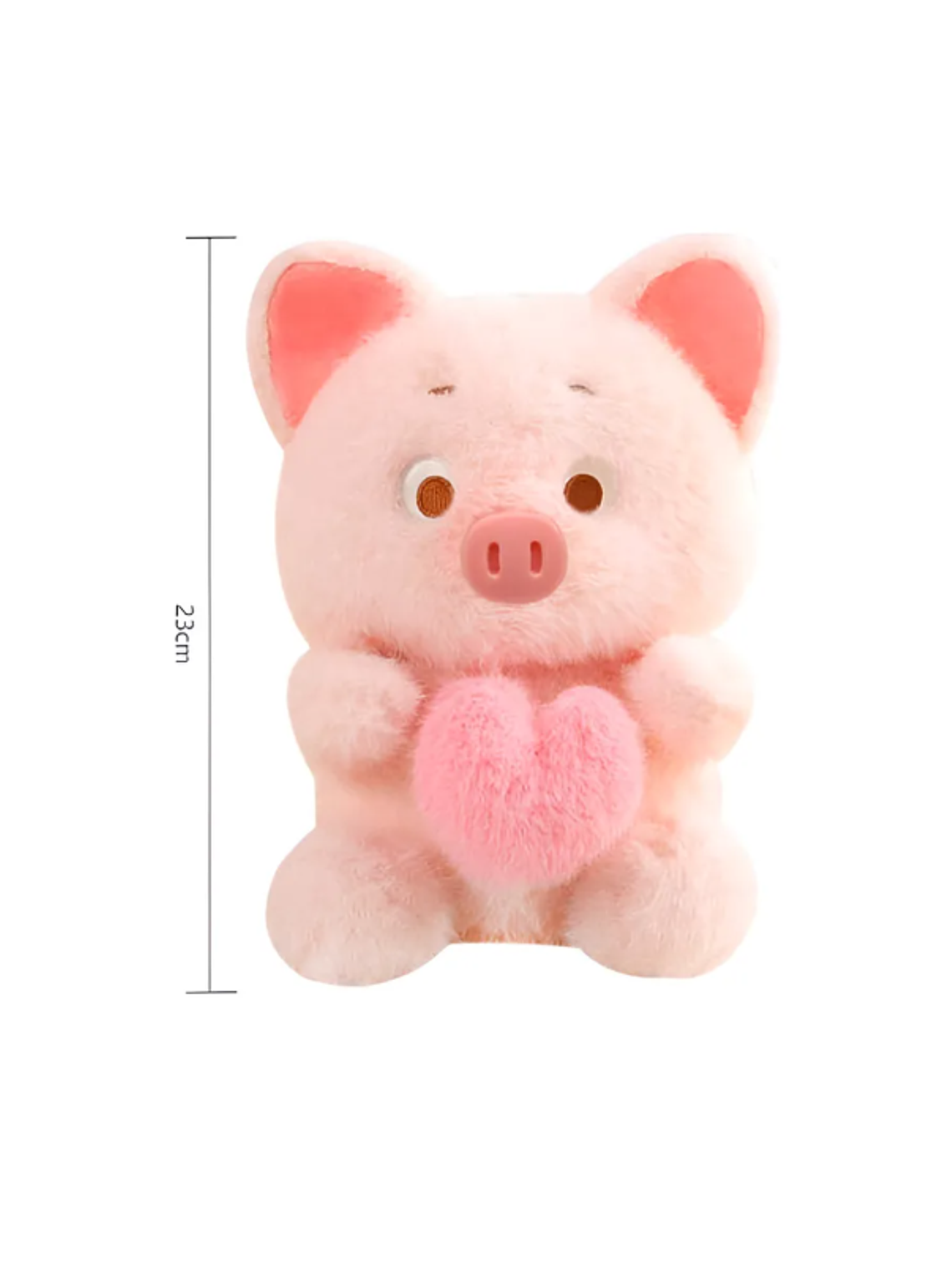 Peluche Chanchito Rosado Con Corazón Tierno 23cm 4