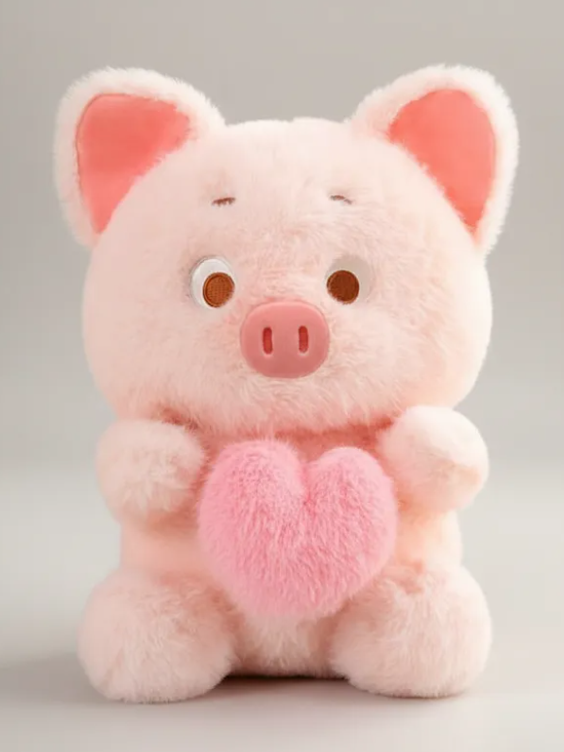 Peluche Chanchito Rosado Con Corazón Tierno 23cm 2