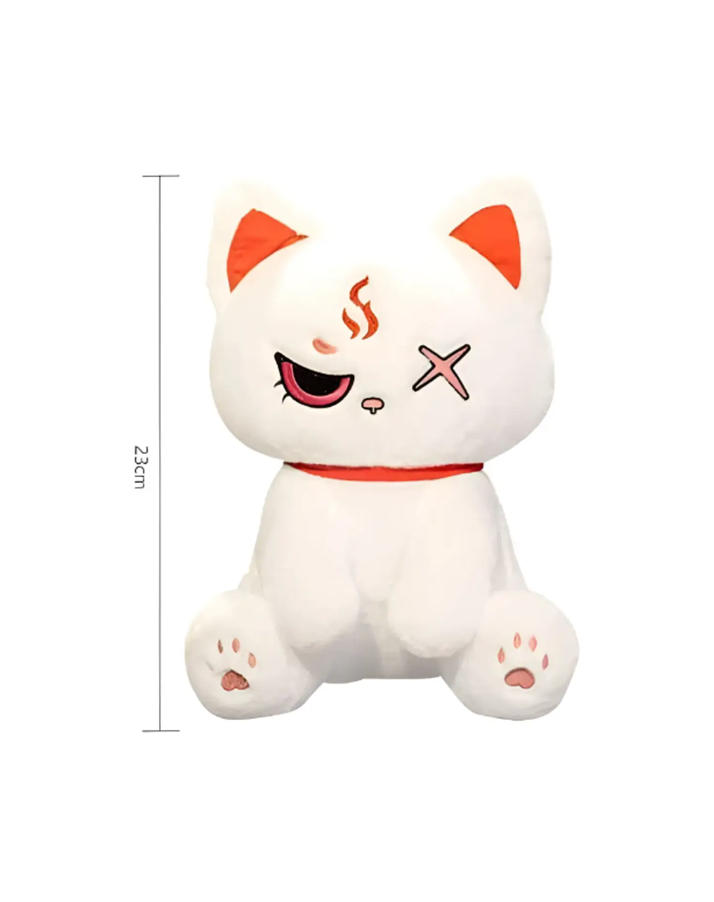 Peluches Gato Kawaii Anime Demonio Angel Blanco / Negro 4