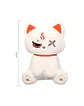 Peluches Gato Kawaii Anime Demonio Angel Blanco / Negro - Miniatura 4