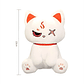 Peluches Gato Kawaii Anime Demonio Angel Blanco Negro - Miniatura 4